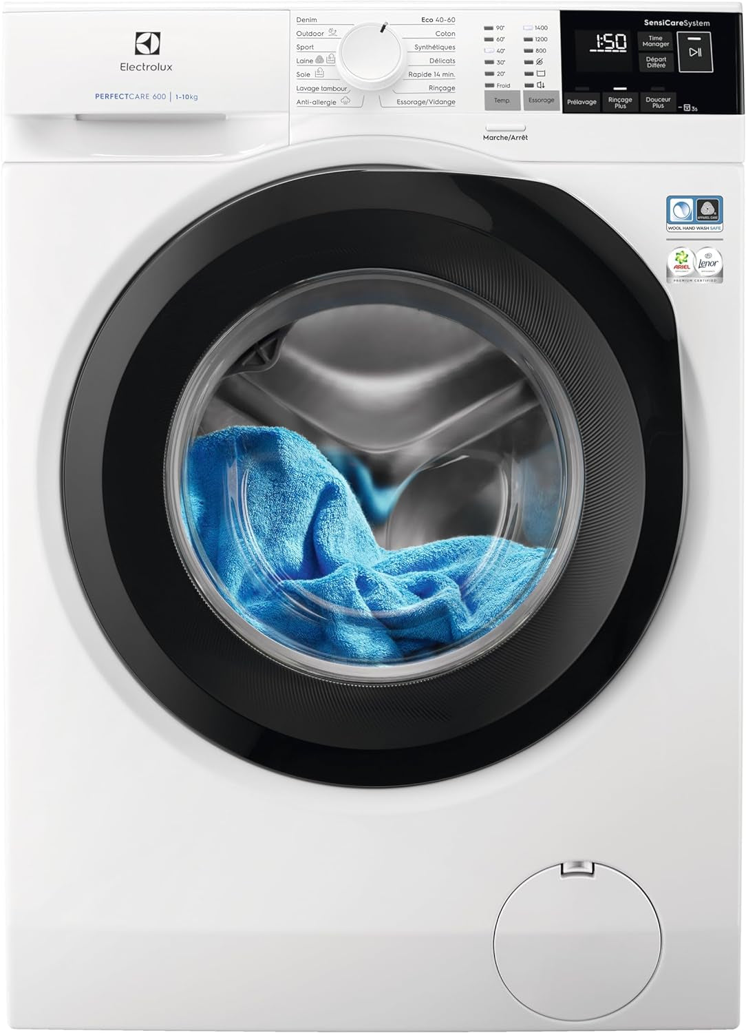 LAVE-LINGE FRONTAL 10KG 1400T CLASSE a BLANC