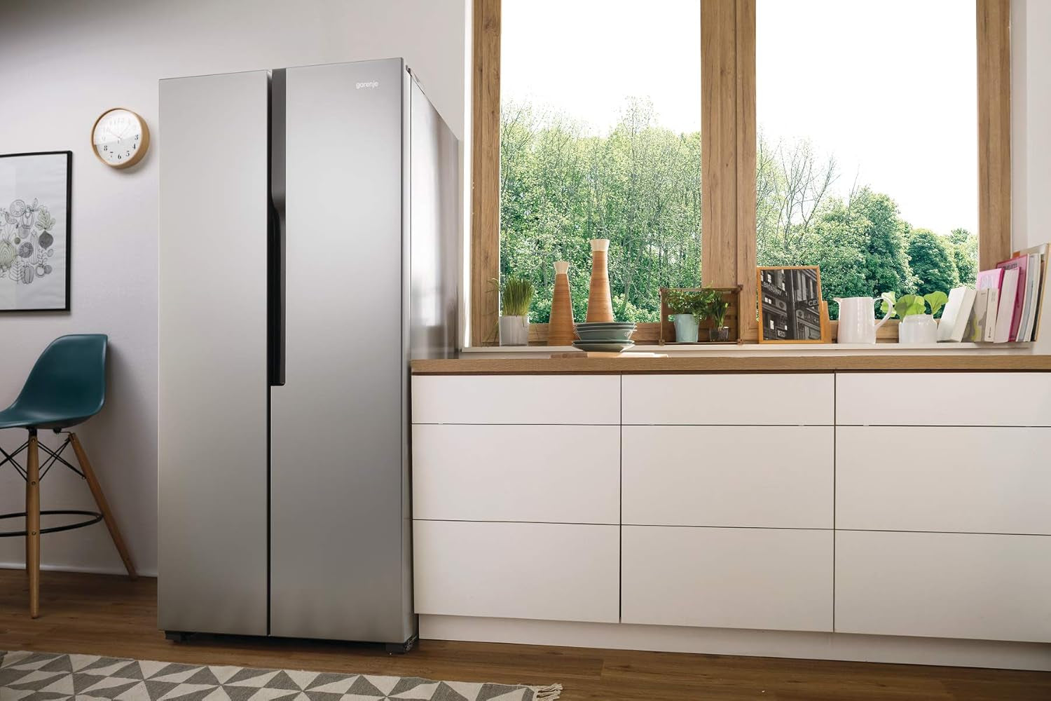 NRS8182KX Frigo Américain Autoportante 441 L E Argent