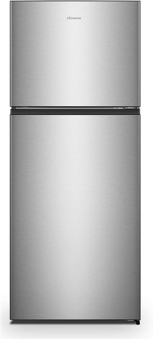 Hisense RT488N4DC2 Réfrigérateur Double Porte Libre Installation Total No Frost, Système De Ventilation Multi Air Flow, Largeur 70 Cm, Couleur Inox, Capacité Nette 375 L