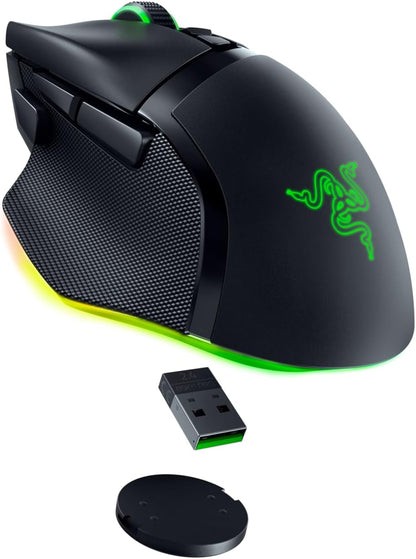 Razer Basilisk V3 Pro - Souris Gaming Sans Fil (Molette Hyperscroll Tilt, Capteur Optique Focus Pro 30K, Eclairage Chroma 13 Zones, 10+1 Boutons Programmables) Noir