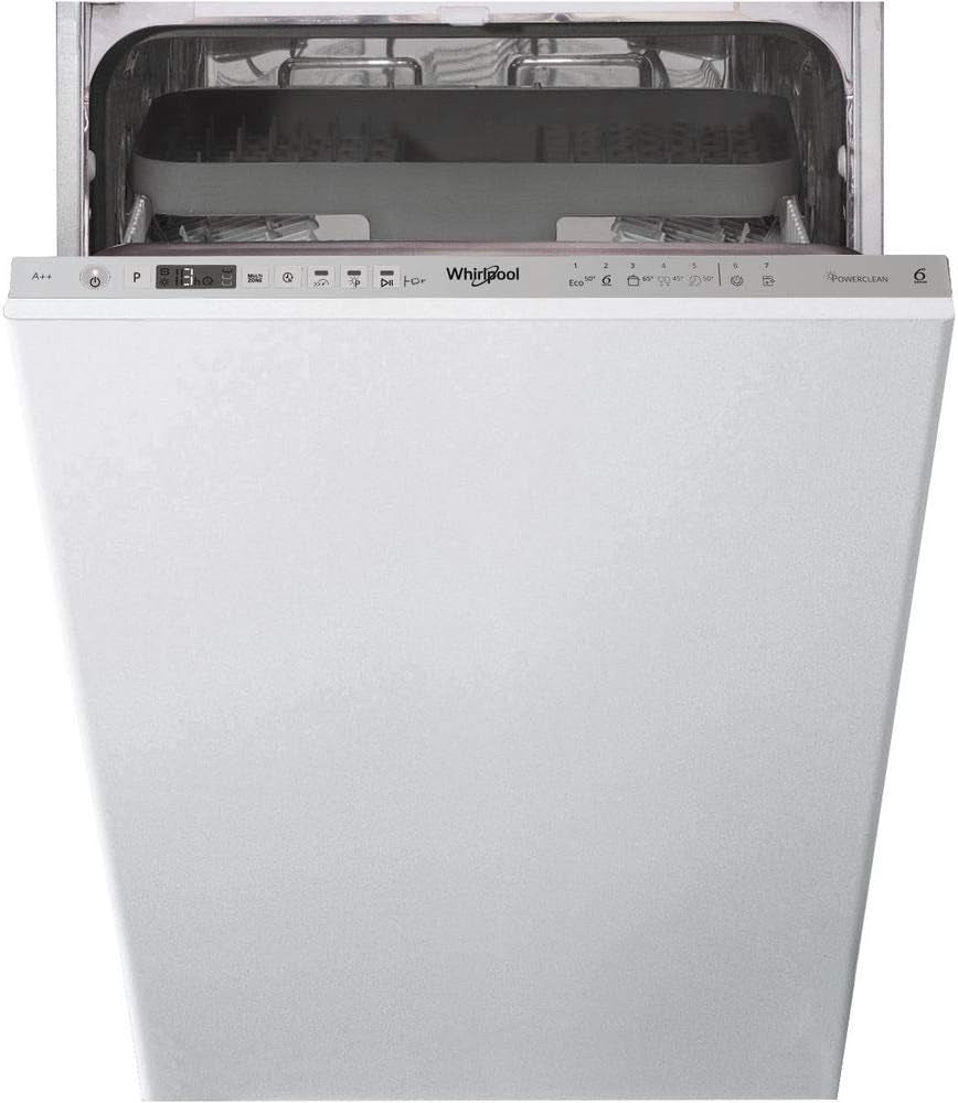 Whirlpool WSIO 3T223 PCE X Lave-Vaisselle Entièrement Intégré 10 Places A++ - Lave-Vaisselles (Entièrement Intégré, Compact (45 Cm), Acier Inoxydable, Boutons, 1,3 M, 1,55 M)