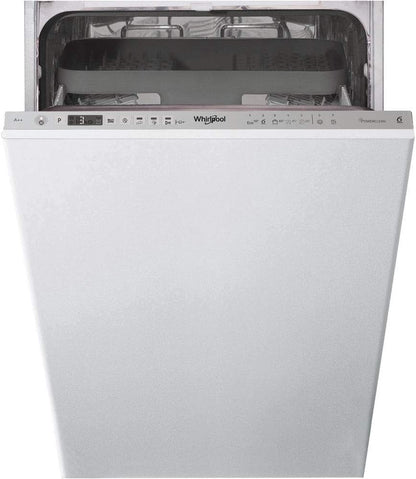 Whirlpool WSIO 3T223 PCE X Lave-Vaisselle Entièrement Intégré 10 Places A++ - Lave-Vaisselles (Entièrement Intégré, Compact (45 Cm), Acier Inoxydable, Boutons, 1,3 M, 1,55 M)