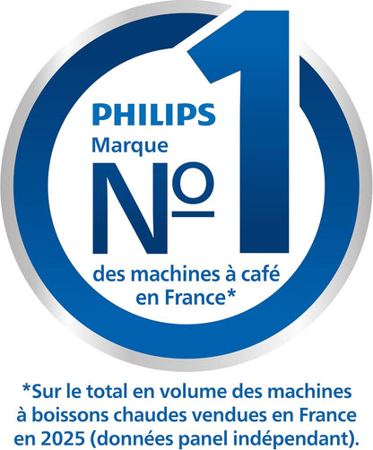 Machine À Café Grain 2200, 2 Boissons, Mousseur À Lait, Noir Mat | Expresso Broyeur Avec Écran Tactile, Mousseur À Lait Classique, Aroma Extract, Broyeur 100% Céramique, App Homeid (EP2220/10)
