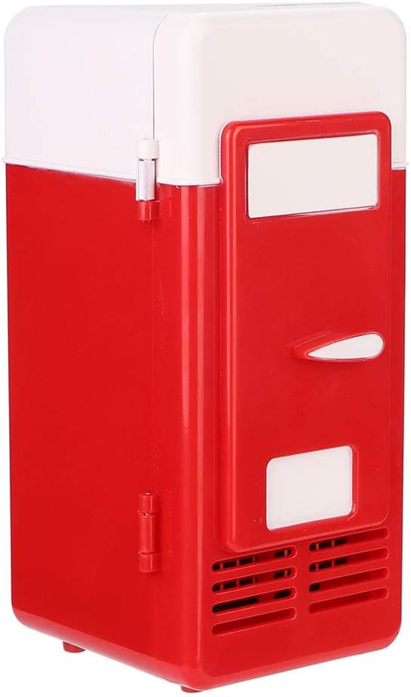 Mini Réfrigérateur, Mini Bureau USB Mini Chauffage Portable Refroidissement Double Usage Réfrigérateur Portable Refroidisseur De Boissons Pour Les Soins De La Peau Nourriture