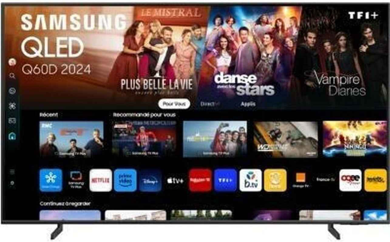TV QLED 4K 2024 50Q60D Smart TV De 50" Avec plus D'1 Milliard De Couleurs, Couleurs Certifiées, Le Meilleur Smart TV Et Contrôlez Votre Maison Avec Smartthings
