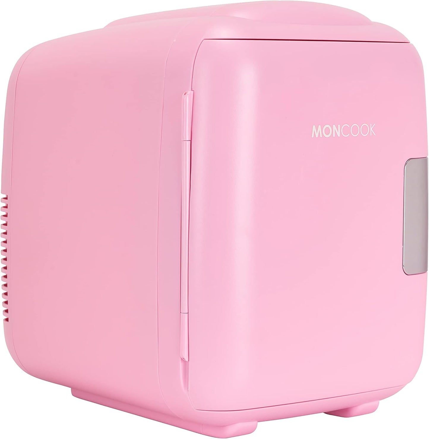 MONCOOK Mini Réfrigérateur - Mini Réfrigérateurs Portables Pour Les Soins De La Peau, La Médecine, La Nourriture Et Les Boissons - Fonction De Refroidissement Et De Réchauffement - 14L - Mono Rose