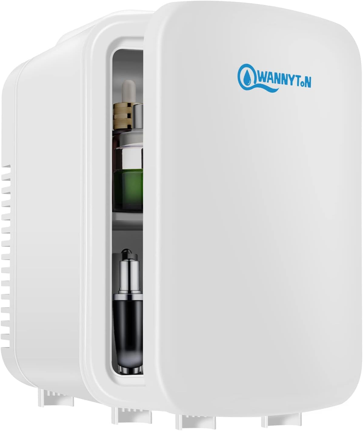 4L Mini Frigo, Petit Réfrigérateur Portable, Réfrigérateur Cosmétique, Frigo Mignon, Fonction Froid/Chaud Pour Bureau, Chambre, Voiture, Voyage, 220V/12V, Blanc, 24,5X18,5X27Cm
