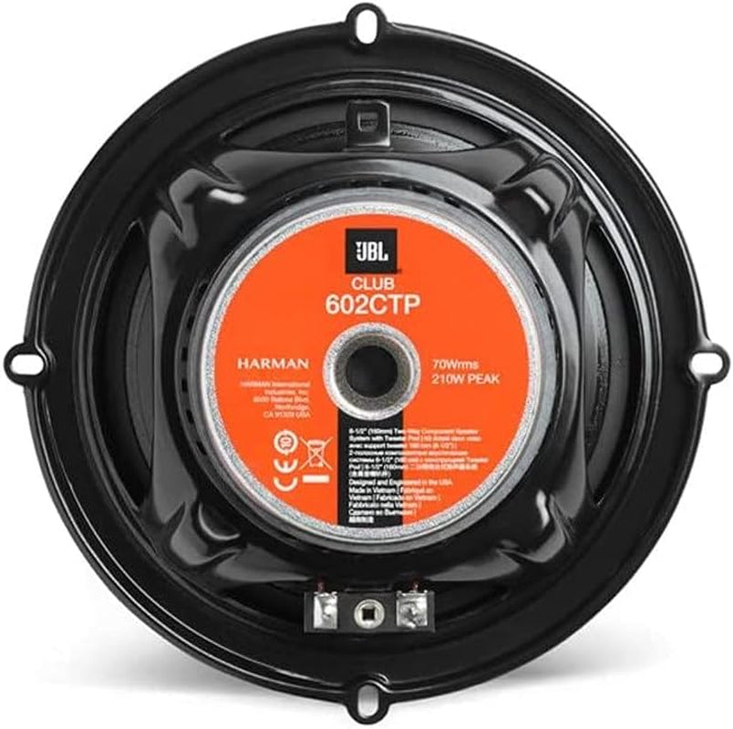 Club 602CTP Système Haut Parleur Voiture À 2 Voies De Harman Kardon - Ensemble D' Enceinte À Composants De 210 Watts, 16 - 17 Cm, Hauts Parleurs D'Aigus Et Filtres
