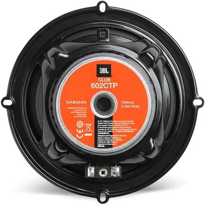 Club 602CTP Système Haut Parleur Voiture À 2 Voies De Harman Kardon - Ensemble D' Enceinte À Composants De 210 Watts, 16 - 17 Cm, Hauts Parleurs D'Aigus Et Filtres