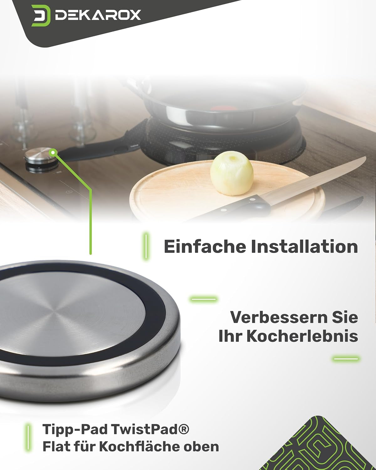 DEKAROX Bouton Rotatif Twistpad Magnétique 50 Mm De Diamètre Pour Neff 10004928 Pour Plaque De Cuisson À Induction, Four