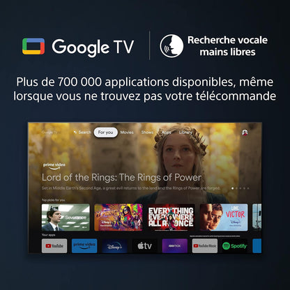 Sony TV Bravia KD-75X75WL : 4K Ultra HD LED | HDR | Google | Pack ECO | BRAVIA Core -Design Signature Sony [Classe Énergétique F]