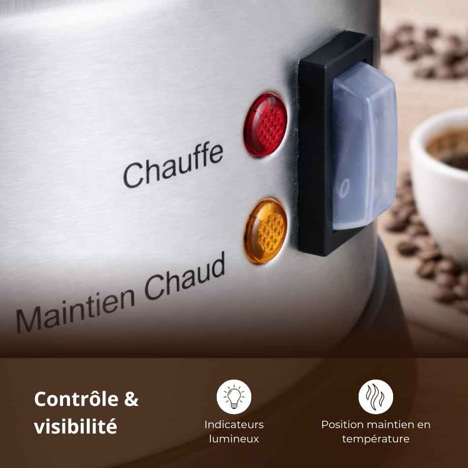 Percolateur À Café 5L - 45 Tasses