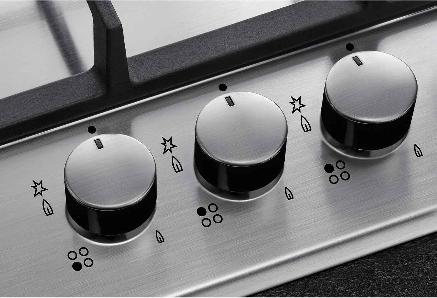 AEG HGB75400SM Slim Line Plateau De Cuisson À Gaz, 75 Cm, 5 Feux, Acier Inoxydable