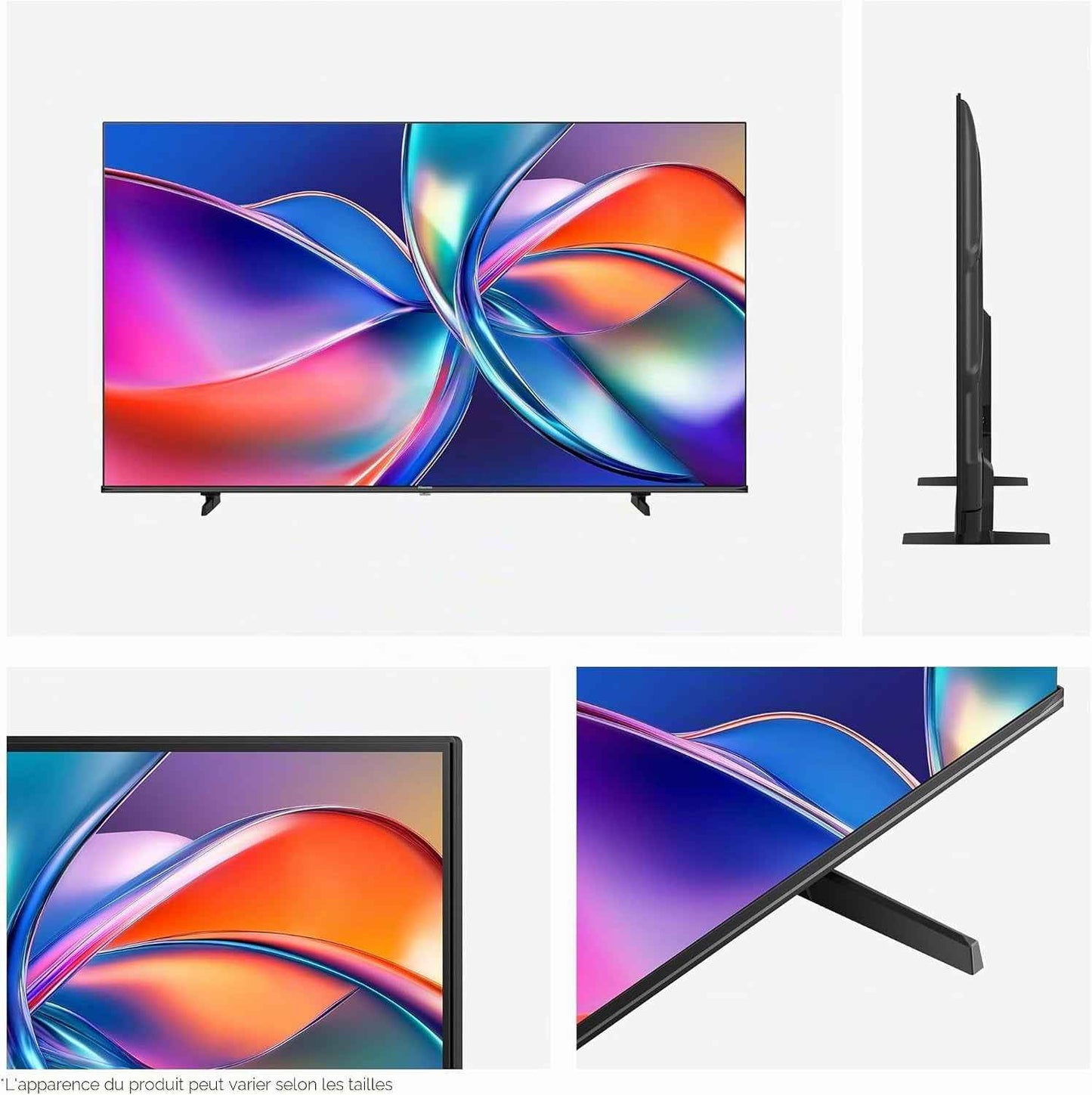 Hisense Smart TV 50 Pouces 50E7Q QLED 4K UHD Téléviseur, Dolby Vision Atmos, Mode Sport IA MEMC, HDR, VIDAA Avec Youtube, Netflix, Disney+, Canal +, Commande Vocale Alexa
