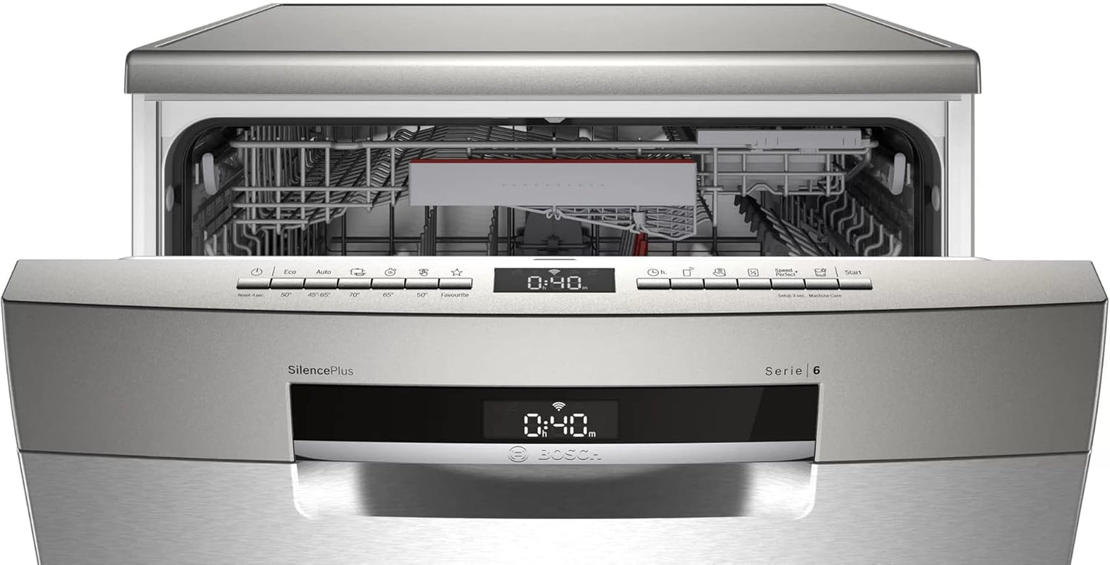 SMS6EDI06E - Série 6 - Lave-Vaisselle Pose-Libre - Home Connect - 13 Couverts - Silence plus 39 Db - Inox