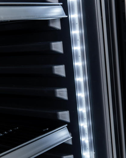 Réfrigérateur À Boissons/Frigo Vitré GSC2360CB, 62 X 64.6 X 193.5 Cm, 347 L, Froid Ventilé, 180 W, Avec Serrure, Noir