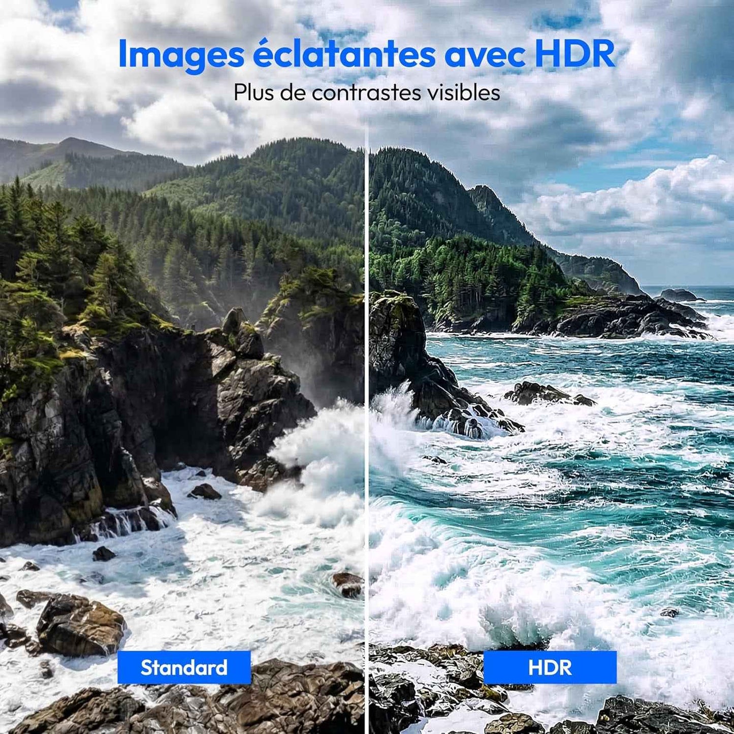 125.7 Cm 50" Téléviseur Ultra HD Smart TV HDR10 Vida Store Prime Video Disney+ DAZN Hbbtv PVR Bluetooth HD+, MD850201