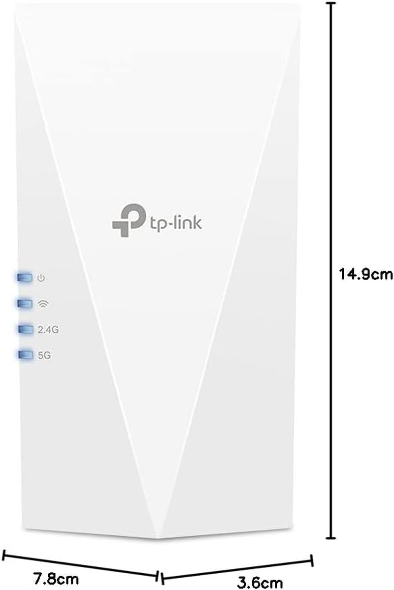 Répéteur Wifi 6 Puissant 1500 Mbps, Port Gigabit, RE500X | Compatible Toutes Box, Profitez D'Une Connexion Rapide Wifi 6 Jusqu'À 100 M², Idéale Pour Le Streaming HD & Le Télétravail
