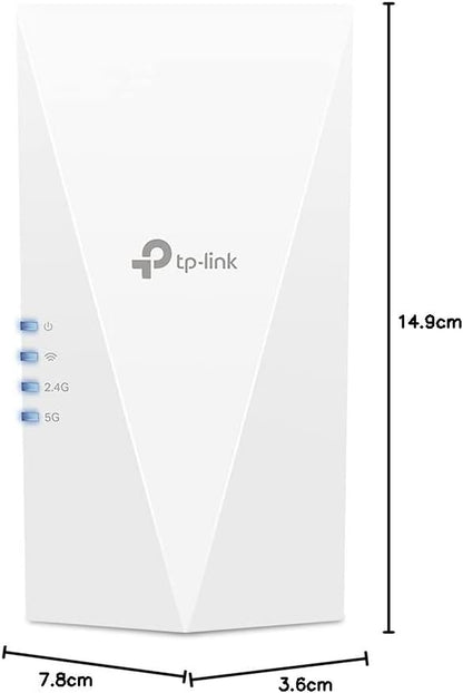 Répéteur Wifi 6 Puissant 1500 Mbps, Port Gigabit, RE500X | Compatible Toutes Box, Profitez D'Une Connexion Rapide Wifi 6 Jusqu'À 100 M², Idéale Pour Le Streaming HD & Le Télétravail