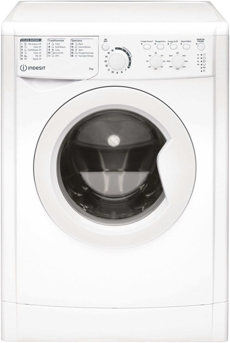 INDESIT Lave Linge Posable 7Kg EWC71252WFR N