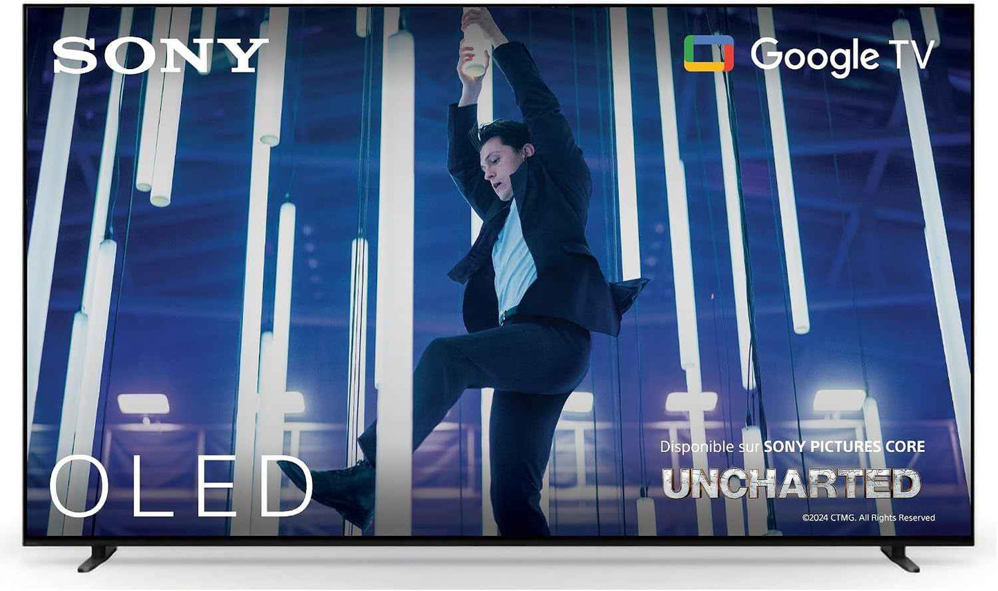 Sony BRAVIA 8 OLED 55 Pouces 4K HDR Google Smart TV |Fonctions Gaming Playstation 5, IMAX Enhanced, Dolby Vision Atmos, Chromecast, Apple Airplay, 120Hz K-55XR83