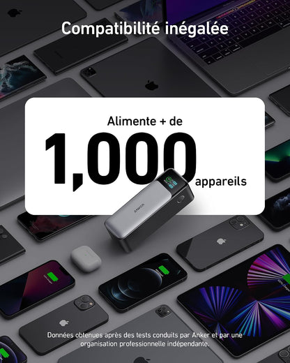 Batterie Externe 737 (Powercore 24 K) De 24000 Mah Avec 3 Ports | Puissance 140W, Écran Numérique, Compatible Avec Iphone 17 Pro Max, Samsung, Macbook, Dell, Airpods Et Plus