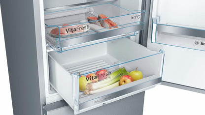 KGE398IBP - Série 6, Réfrigérateur Combiné Pose-Libre, 201 X 60 Cm, Inox anti Trace De Doigts