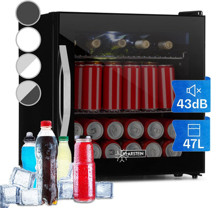 Mini Frigo De Chambre Et Bureau Pour Boisson, Petit Frigo Silencieux, Refrigerateur Mini Bar 47L, Petit Réfrigérateur Camping, Étagères Réglables Pour Le Vin, Cannette, Beer Fridge