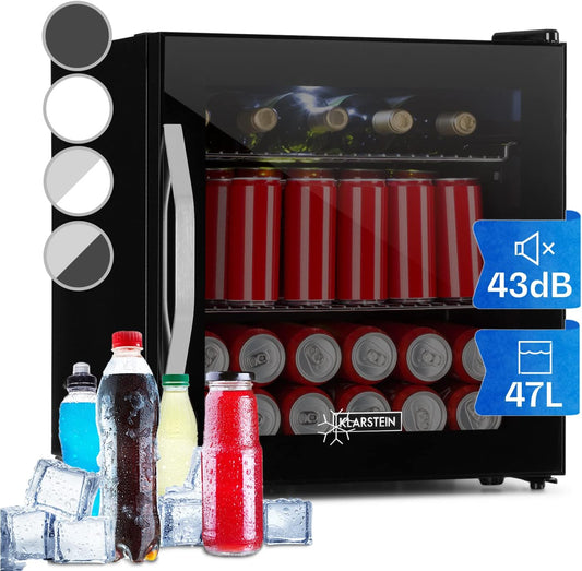 Mini Frigo De Chambre Et Bureau Pour Boisson, Petit Frigo Silencieux, Refrigerateur Mini Bar 47L, Petit Réfrigérateur Camping, Étagères Réglables Pour Le Vin, Cannette, Beer Fridge
