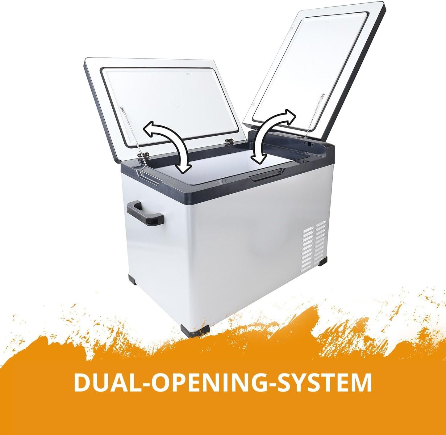 CROSS TOOLS ICEBOX 40 Glacière Électrique À Compresseur Pour Le Camping Et Les Voyages Avec Commande Par App Réfrigération À -20° C, 230 V/ 12 V/ 24 V Dimensions 65 X 37,5 X 42,7 Cm Couleur Argent