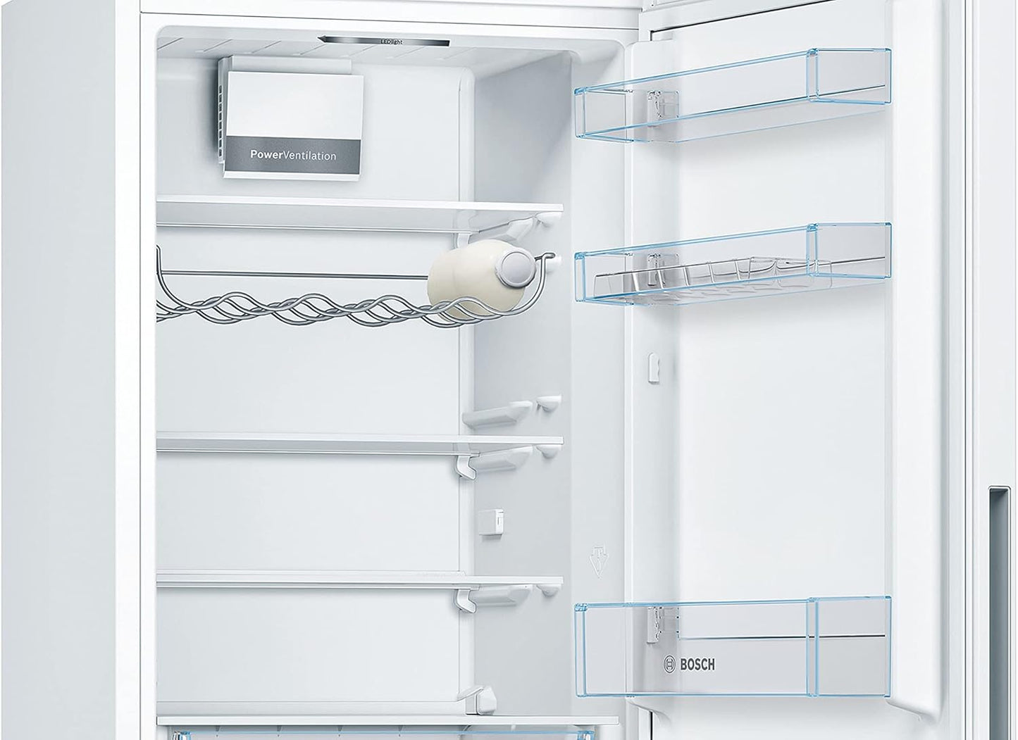 KGV36VWEAS Série 4, Réfrigérateur Combiné Pose-Libre - 308 L - H 186 X L 60 Cm - Blanc