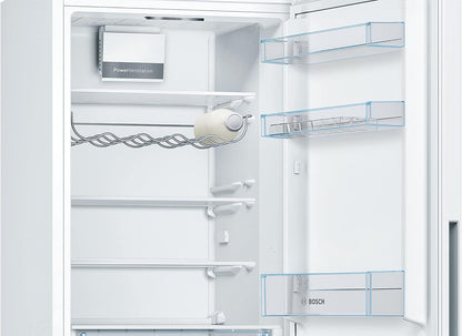 KGV36VWEAS Série 4, Réfrigérateur Combiné Pose-Libre - 308 L - H 186 X L 60 Cm - Blanc