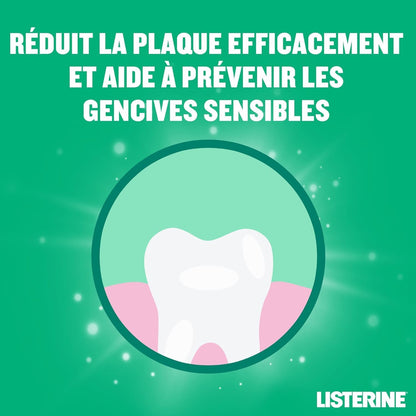 , Bain De Bouche Protection Dents Et Gencives (Lot De 4 Bouteilles De 750 Ml) – Bain De Bouche Quotidien Triple Action – Goût Menthe Pour Une Haleine Fraîche