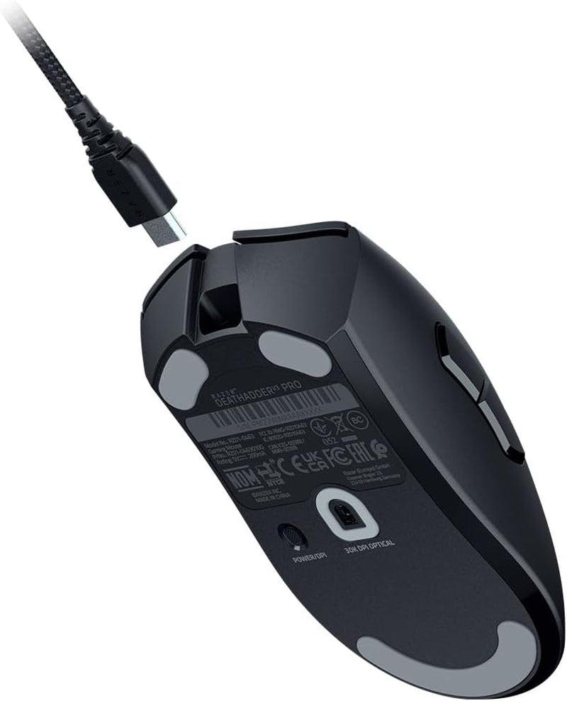 Razer Deathadder V3 Pro - Souris Esports Ergonomique Sans Fil Légère (Design Léger 63G, Capteur Optique Focus Pro 30K, Commutateurs De Souris Gen-3, Sans Fil Hyperspeed) Noir