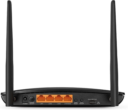 Routeur Archer MR550 4G+ Cat6 Jusqu'À 300 Mbps, Wi-Fi AC1200 Bi Bande, Port Gigabit LAN/WAN, MU-MIMO, Comptabilte Avec Toutes Nano SIM, Jusqu'À 64 Appareils,  Onemesh