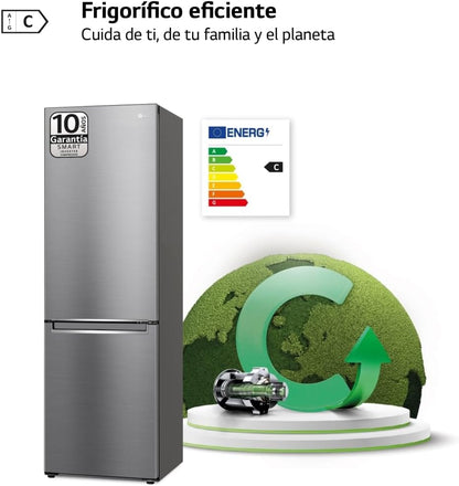 GBB71PZVCN1 Réfrigérateur Combi Door Cooling+ Réfrigérateur Et Congélateur 2 Portes Série 700 Classe C Capacité 374L 1.86 Inox Anti-Traces De Doigts