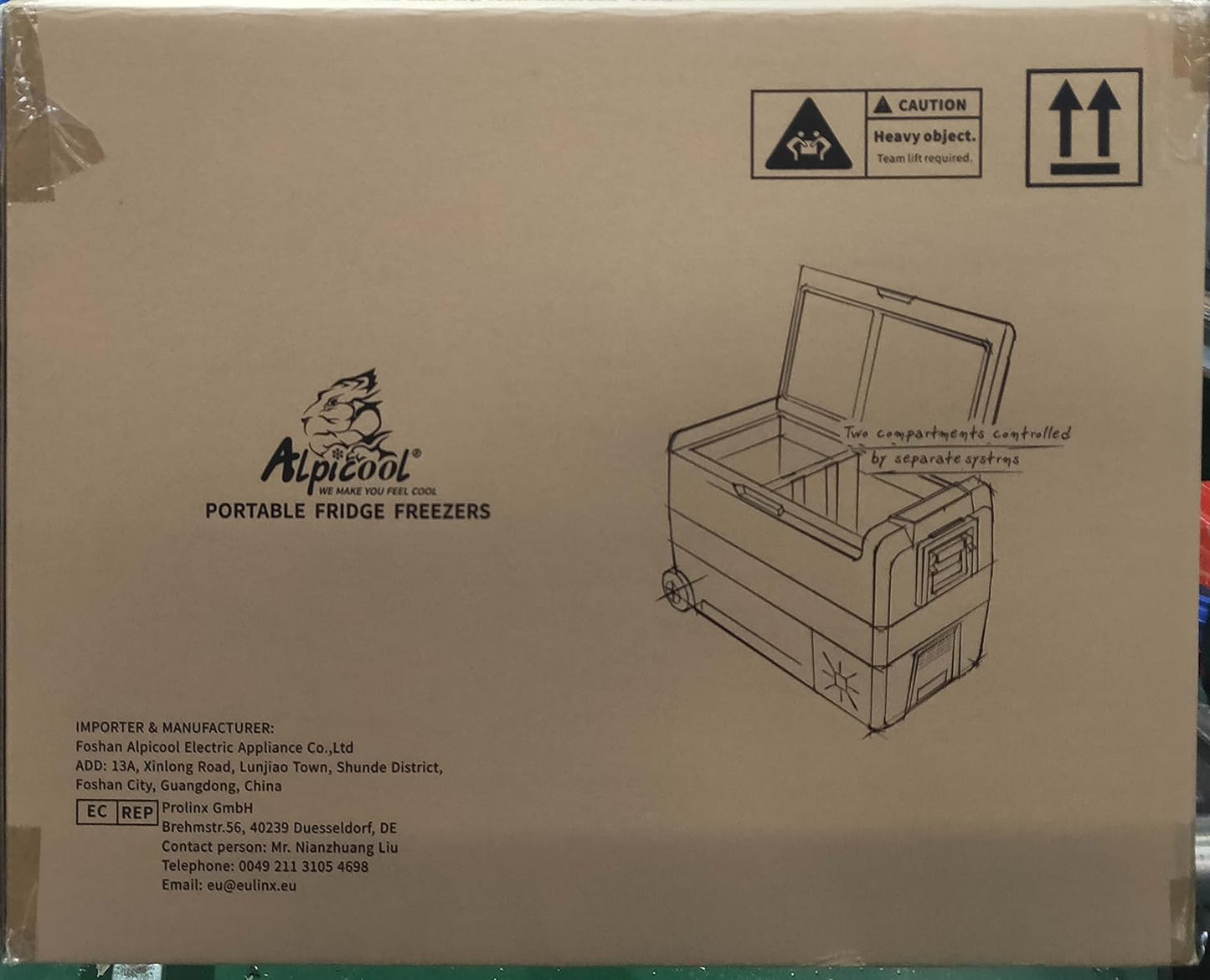 T60 60L Glaciere Électrique À Compression, 12/24V Réfrigérateur De Voiture Portable Congélateur Et Réfrigérateur Pour Maison, Dortoir, Camping