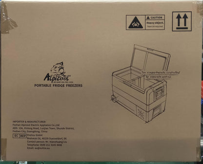T60 60L Glaciere Électrique À Compression, 12/24V Réfrigérateur De Voiture Portable Congélateur Et Réfrigérateur Pour Maison, Dortoir, Camping