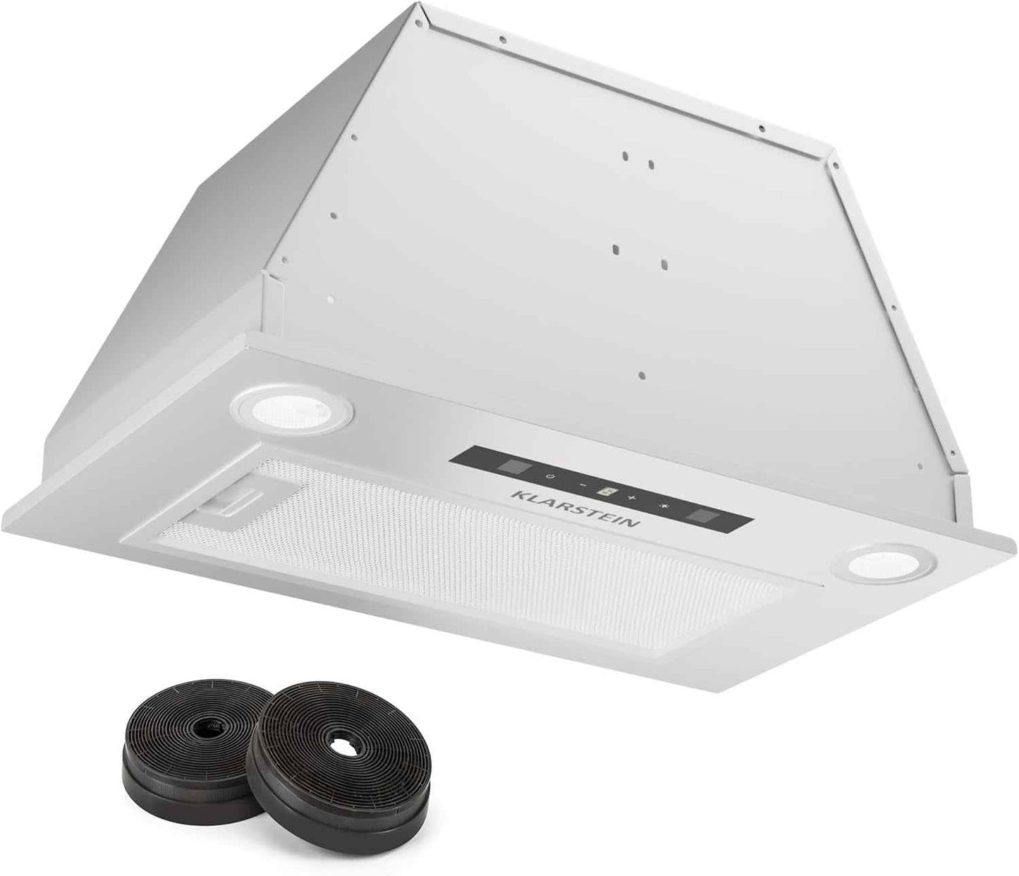 Hotte Aspirante Encastrable 52 Cm, Hotte Aspirante Silencieuse, De Cuisine Avec Lampes LED, Débit D'Air Puissant 439 M³/H, Minuterie, Commandes Tactiles, Avec Évacuation