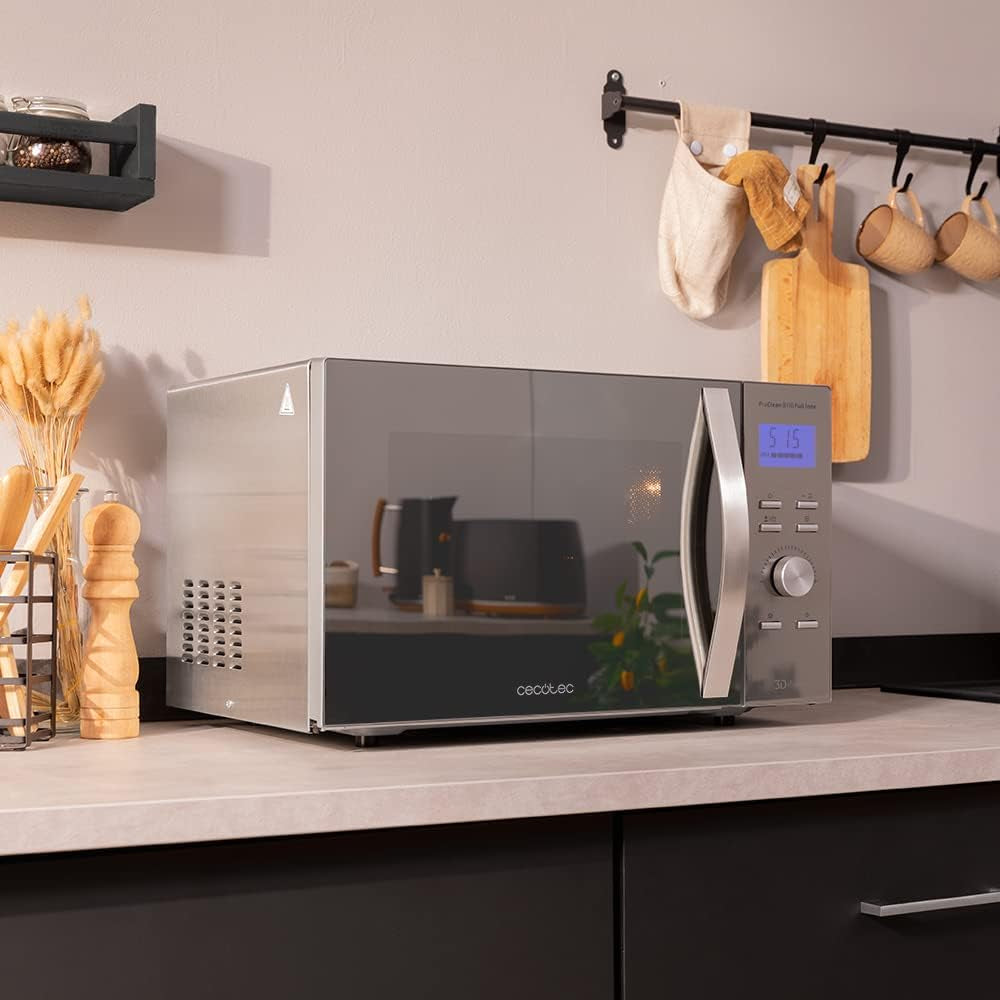 Micro-Ondes Avec Gril Proclean 8110. Gril 1000W, Capacité De 28L, Revêtement Ready2Clean, Affichage LED, 8 Programmes, 5 Niveaux, Décongélation, Minuterie 60 Minutes