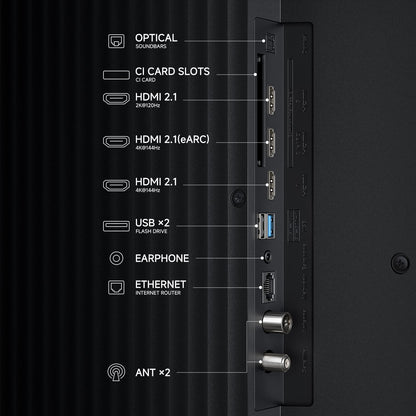 XIAOMI TV S Pro Mini LED 65, Smart TV, Dolby Vision, Dolby Atmos, QLED 4K, 144Hz, Google TV, HDR10+, Triple Tuner, DVB T2, MEMC, DTS-X, Harman Audioefx, Prime Video, Google Assistant, Airplay2