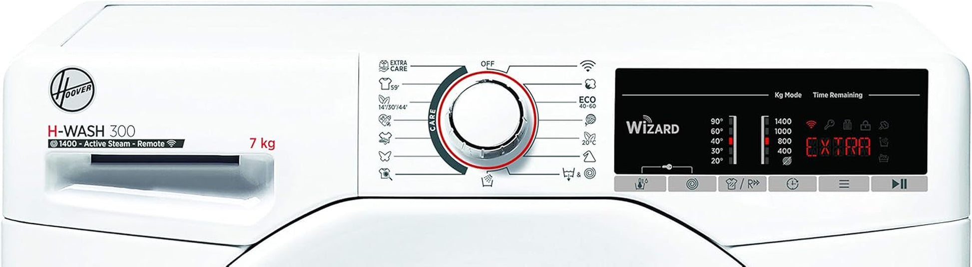H-WASH 300 H3WS4 475TE/1-S Machine À Laver / 7 Kg / 1400 Tr/Min / Wi-Fi Et Bluetooth / Activesteam - Fonction Vapeur, Panneau Symbole, Programmes Spéciaux Pour L'Entretien Du Linge