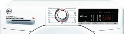 H-WASH 300 H3WS4 475TE/1-S Machine À Laver / 7 Kg / 1400 Tr/Min / Wi-Fi Et Bluetooth / Activesteam - Fonction Vapeur, Panneau Symbole, Programmes Spéciaux Pour L'Entretien Du Linge