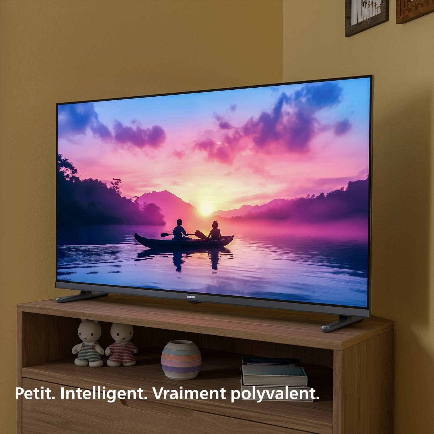 Philips 32PFS6000 2K HD LED Smart TV - Écran 32 Pouces Avec Pixel Plus, Plateforme Titan OS Et Son Dolby Digital - Compatible Alexa Et Assistant Vocal Google