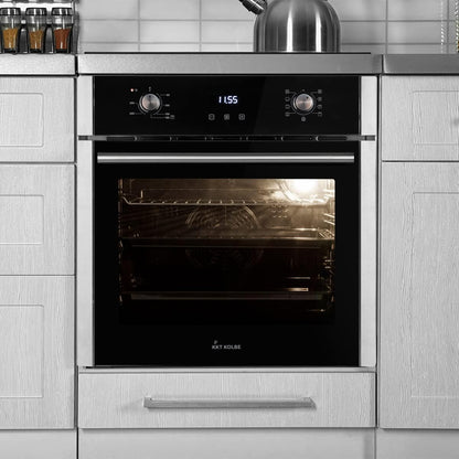 Four Encastrable 60 Cm / 70L / 2,8Kw / Gril/Circulation De L'Air/Air Chaud/Tiroirs Télescopiques/Timer Automatique / EB8010ED