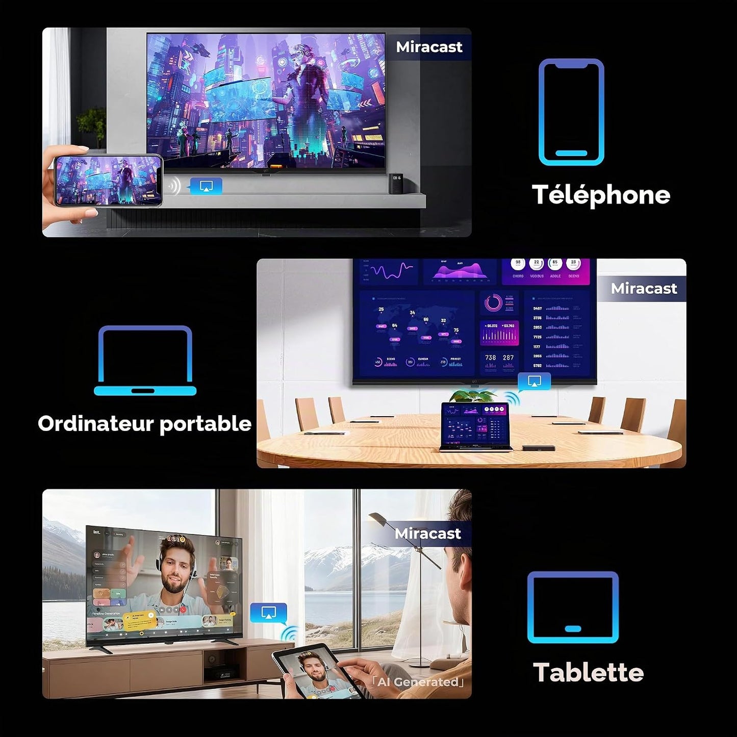 40 Pouces (102 Cm) Smart TV 1080P Full HD Tizen OS, Gaming Hub HDR 10 | Dolby Audio, HDMI, Miracast, Commande Vocale, 350+ Chaînes TV Gratuites,Téléviseur À Écran Plat