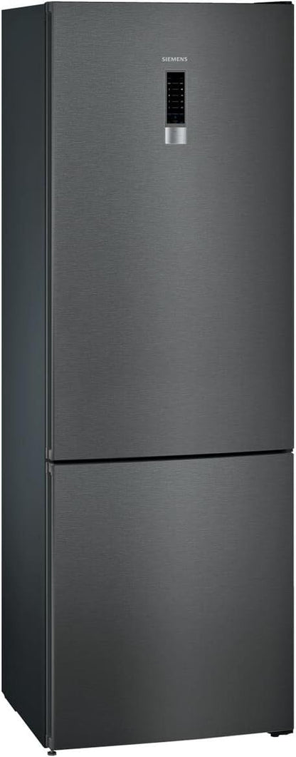 Iq300 KG49NXXEA Réfrigérateur-Congélateur Autoportante 438 L E Noir, Acier Inoxydable