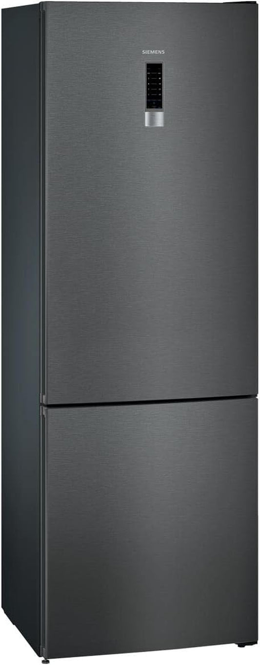 Iq300 KG49NXXEA Réfrigérateur-Congélateur Autoportante 438 L E Noir, Acier Inoxydable
