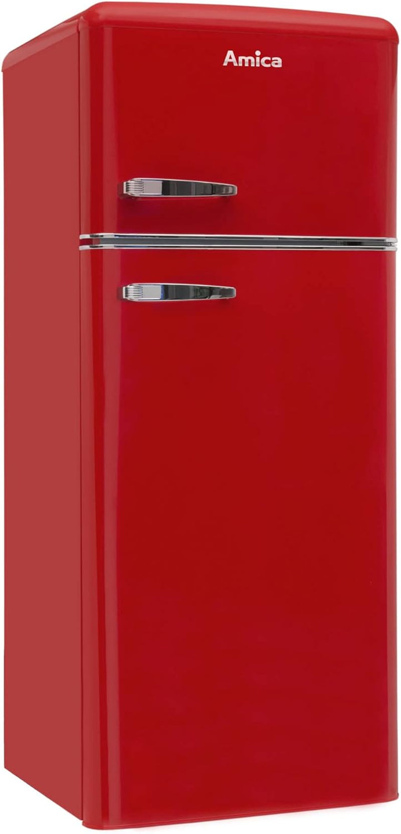 Amica KGC15630R Réfrigérateur-Congélateur Autoportante 213 L E Rouge