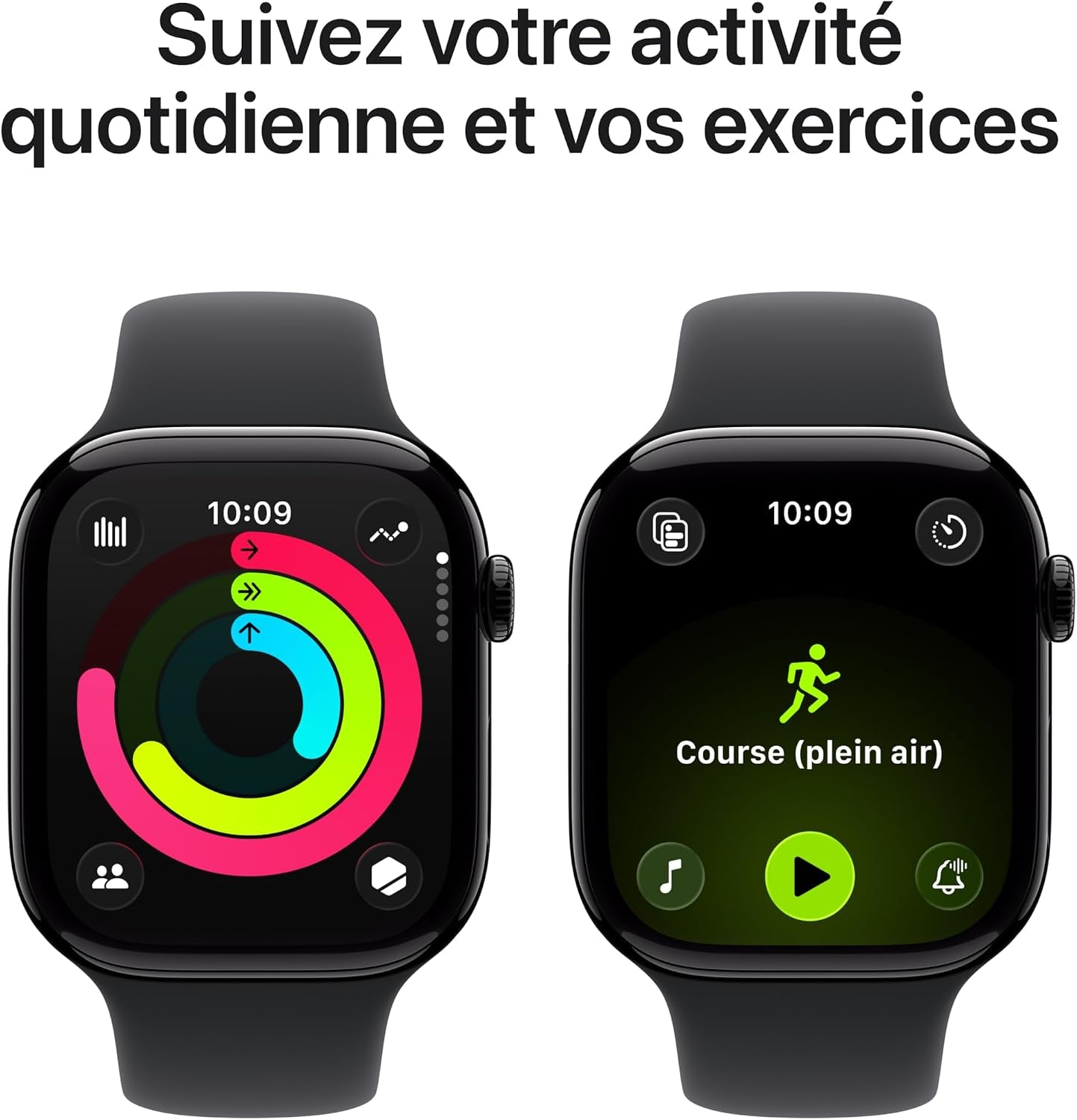 Watch Series 11 [GPS 46 Mm] Montre Connectée Avec Boîtier Obsidienne Et Bracelet Sport Noir. Score De Sommeil, Moniteur D’Activité, Suivi De La Santé, Écran Toujours Activé